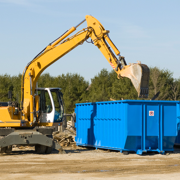 are there any restrictions on where a residential dumpster can be placed in Witmer PA